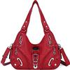 Angel Kiss Hobo - Borsa a tracolla da donna, grande, per uso quotidiano, 801marrone