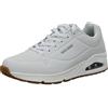 Skechers Uno Stand On Air, Scarpe da ginnastica Uomo, White Durabuck Trim, 45 EU