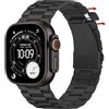 Suphart Senza Strumenti Compatibile con Cinturino Apple Watch 49mm 46mm 45mm 44mm 42mm, Cinturini in Acciaio Inossidabile per iWatch Ultra 3/2/1 SE Serie 11 10 9 8 7 6-1 (Nero)