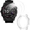 ToVioc [3+1 Pezzi Pellicola Protettiva Compatibile con Garmin Fenix 7X 51mm/7X Solar/7X Sapphire Solar, [Anti-Graffio] [Alta Definizione] Cover Fenix 7X 51mm Custodia TPU - Trasparente