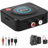 Witfoam Ricevitore Bluetooth 5.1 HiFi per Stereo, Adattatore Audio Wireless RCA e Jack 3,5 mm, Doppio Collegamento, 30 Metri, Trasforma Impianti, Tablet, Smartphone, PC e Laptop in Audio Senza Fili
