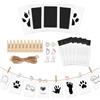 Wznnlt Kit per impronte di cani e bambini, kit per impronte di mani e piedi con tamponi di inchiostro, carte stampate, cornici per foto, regalo sicuro non tossico per gli amanti degli animali
