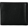 Coccinelle Portafogli Uomo, Porta Banconote, Small, Pelle, Multitasche, Nero, 11x10x2cm