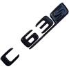 MCK Auto - C63s - Logo per bagagliaio posteriore lucido nero C43 C250 C350 C220