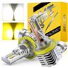 BMT xms H11 H8 LED Fendinebbia - Switchback 6500K Bianco/3000K Giallo ambra - Fendinebbia bicolore bianco-giallo Mini Formato Plug and Play, confezione da 2