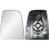 LONGLING Ricambio destro lato passeggero specchietto retrovisore esterno grande vetro superiore riscaldato con piastra posteriore vetro specchio per Ford Transit V363 2014-2025