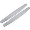 Partuto 2 pezzi 40 centimetri in fibra di carbonio modello auto paraurti Guard strisce - PVC grigio