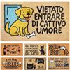 LUA VIKA Zerbino ingresso esterno simpatico - Cane allegro - 40x70 cm - tappeto ingresso esterno casa - zerbino cocco - zerbini divertenti, moderni e originali