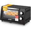 TZS First Austria - Mini Forno 10L 800W - Fornetto con regolazione della temperatura fino a 230°C - Con timer di 60 min, 2 altezze di inserimento, teglia e griglia - Per cucine piccole e campeggio