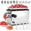 Anatole Tritacarne Elettrico Commerciale 1300W Acciaio Inox per Salsicce Multifunzionale con 4/6/8/10/12mm/3-Fori Piastre di Macinazione 1 Insaccatrice per Salsiccia 4 Lame 220V