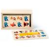 Dida Domino Pinocchio, 28 Tessere - Gioco Educativo in Legno per Bambini 3-4 anni, Set Didattico e Colorato, Stile Montessori, Perfetto Gioco da Tavolo