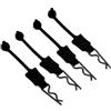 Dilwe 4PCS 1/10 RC Car Shell Bolt, RC Car Shell Clip Model Car Body Clips Pins Compatibile con Axial SCX10 GEN8 RC Car(Nero)