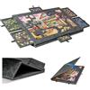 Btstil Tavola Pieghevole per Puzzle con Supporto e Copertina 2 in 1, Tavolo Inclinabile per Puzzle con 6 Cassetti per Fino a 1000 Pezzi, Tavola per Puzzle in Feltro Leggera per Giochi per Adulti e