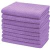 Gryeer Strofinacci in Microfibra, Asciugamani da cucina morbido, super assorbente e privo di lanugine, Confezione da 8, 45 x 65 cm, Viola