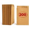 VEZODEK Marrone Sacchetti Carta Kraft Piccoli per Alimenti 20x12cm | Sacchettini Caramelle Festa Compleanno Bambini |Sacchetto Regalo Confetti Popcorn (200)