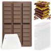 XYTAHDM Stampi per Cioccolatini con Raschietto e Sacchetto, Stampo in Silicone per Cioccolato Dubai, Cioccolato Tavoletta,Stampo Cioccolato tavoletta per Torrone Cioccolato