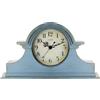OCEST Orologio da camino vintage da fattoria, 33 x 17 cm, al quarzo, finitura dorata a batteria, decorazione contemporanea Napoleone classica da scrivania e mensola, per soggiorno, ufficio, tavolo