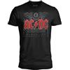 AC/DC T Shirt Ufficiale Black Ice. Maglietta Unisex in Cotone. Maglia Rock vestibilità Regular per Adulto e Ragazzo XS