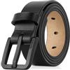 ITAY Belts Cintura TSA in pelle pieno fiore - Cintura ipoallergenica, regolabile e priva di nichel per uomini