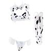 SINGUYUN Bikini da donna Anime Mucca Lingerie Cosplay Lolita Kawaii Reggiseno e Panty Set Biancheria Intima Giapponese Calza Mucca, B0261, taglia unica