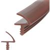 Inscrip Guarnizione per porta, Guarnizione per porta interna, Profilo di tenuta per porta in legno, Guarnizione per porta interna per insonorizzazione e prevenzione delle collisioni, per scanalatura
