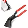 NEUSID Pinza piegatrice a mano 45°, larghezza 60 mm, con manico antiscivolo, pinza piegata in lamiera, lunghezza totale 280 mm, strumento per piegatura e levigatura di lamiere (rosso)