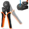 Idota Pinza crimpatrice per terminali 0,08 - 16 mm², pinza crimpatrice esagonale per connettori isolati non isolati