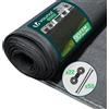 VOUNOT® Rete Ombreggiante 1×10m, Telo Frangivista Recinzione Giardino HDPE, Tessuto Ombra Privacy Antistrappo Antivento con Fascette, per Esterno, Serra, Balcone, Giardino, Antracite