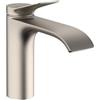 hansgrohe Vivenis 75020821 - Rubinetto moderno per lavabo da bagno, 1 foro, in nichel spazzolato
