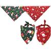 TUKNN Bandane per Cani, Bandana di Natale Cane, Bandana per Cani Piccoli, Bandane per Cani e Gatti, Sciarpa per Cani, Bandana Triangolo Bavaglini Cane, Bandana per Animali Domestici, 2 Pezzi