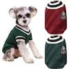 KASESSS 2 Pezzi Maglione Cane Taglia Piccola, Vestiti per Cani Inverno, Cappottino Cane Taglia Piccola Calda, Cappottino per Cani con Interno in Pile Sottile per Freddo Esterno, Verde e rosso, M