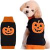 DOGGYZSTYLE Halloween zucca cane maglione animale domestico costume moda festa puppy regalo per cani e gatti (zucca A, S)