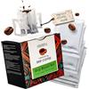 PROFISTA Bustine Caffè Drip, Bloom Set, Bustine Caffè in Infusione-da Portare con Sé, per la Festa del Papà, per il Campeggio, 100% Arabica Macinato, 7x12g (Drip Bloom Set)