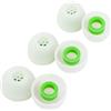 Linsoul Kiwi Ears Flex Earbud Tips, puntali di ricambio in silicone IEM, 3 paia, taglia S/M/L, per auricolari KZ ZS10 Pro 2, SuperMix 4, Hype4, Orchestra Lite, Cadenza Wired/Wireless (Verde)
