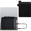 PYEUIFT Custodia Hard Disk Esterno, per Portable SSD, per Computer Portatile, Compatibile con SanD, Sams T7 e Cruci X8, Tessuto Elastico, nero