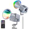 NEEWER 60W Luce Video LED RGB Portatile, Illuminazione di Riempimento con Controllo APP/2.4G/Pannello, 8700Lux/1m 2700-6500K CRI97+, Luce Continua COB per Fotografia Video Streaming da Studio, HS60C