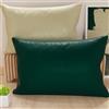 PETTI Artigiani Italiani - Coppia di Federe Cuscino 50x30 cm in Microfibra, Cuscini Arredo Camera da Letto, Divano, Set 2 Fodere Copricuscino, Federa Double Face Tortora Verde