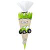 Ursus 9770003-Set di coni scolastici Green & Easy, trattore, altezza ca. 68 cm, diametro ca. 20 cm, incl. istruzioni e foglio di cartamodello, per i lavori di back-to-school, Paper, multicoloured