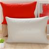 PETTI Artigiani Italiani - Coppia di Federe Cuscino 50x30 cm in Microfibra, Cuscini Arredo Camera da Letto, Divano, Set 2 Fodere Copricuscino, Federa Double Face Rosso e Grigio