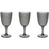 Tognana Davor, set 3 calici cc 250, vetro, grigio