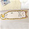 Generisch Tappeto lavabile, per camera da letto, 40 x 120 cm, carino e divertente, per bambini, moderno, stampato, forma irregolare per ingresso, gatti dei cartoni animati antiscivolo