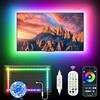 Daymeet Retroilluminazione a LED, 3 m, luce di sincronizzazione musicale RGB per TV posteriore da 81,3 a 152,4 cm, colore arcobaleno con telecomando, controllo app, luci per strisce USB
