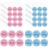 SYEYCW 168 Pezzi Baby Shower Adesivi, 84 Pezzi Adesivi Etichette Team Boy & Team Girl per la Rivelazione del Genere, 3cm Blu e Rosa Kit, per Gender Reveal Party Decorazione, Baby Shower Decorazioni