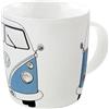 BRISA VW Collection - T1 Bus Pulmino Tazza in Ceramica 370 ml | Volkswagen Mug da Caffè, Lavabile in Lavastoviglie, Adatto al Microonde, New Bone China, Frontale Bus/Blu