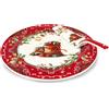 FADE CADEAUX PIATTO TORTA CON PALETTA CM 30