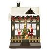 FADE GLOBO DI NEVE SNOWGLOBE CASA BABBO NATALE 18X26 CON LUCI E MUSICA