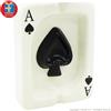 Black Dragon POSACENERE 3D CARTA DA POKER ASSO DI PICCHE IN CERAMICA : PORTACENERE MANGIA FUMO / ODORI DA TAVOLO | IDEA REGALO FUMATORI