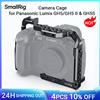 SmallRig per gabbia per fotocamera Panasonic Lumix GH5 /GH5S con fori per filettature da 1/4 '3/8' e Kit per binario NATO per montaggio su piastra per scarpe fredde 2646