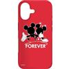 Disney Custodia per iPhone 17 Disney - Sagome di Topolino e Minnie per sempre, colore: Rosso