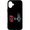 Marvel Studios Deadpool & Wolverine Mask & Claw Emoji Icons Custodia per iPhone 16 Plus